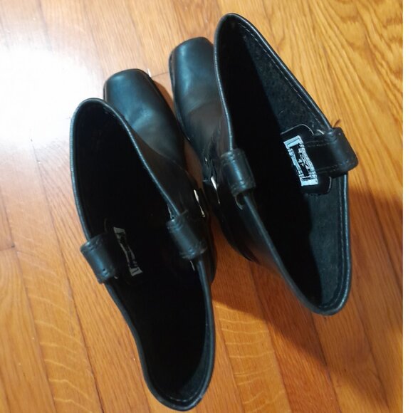 Frye U.S.A Made 12R Women's Harness Biker Boots Black Leather Sz 9.5M - Picture 10 of 15